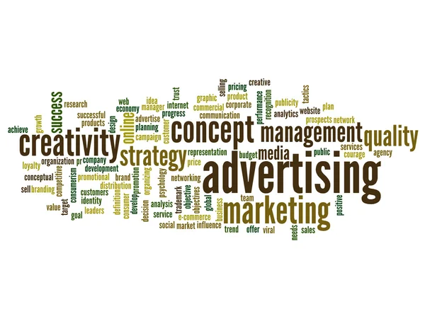Advertising word cloud — Stock Photo, Image