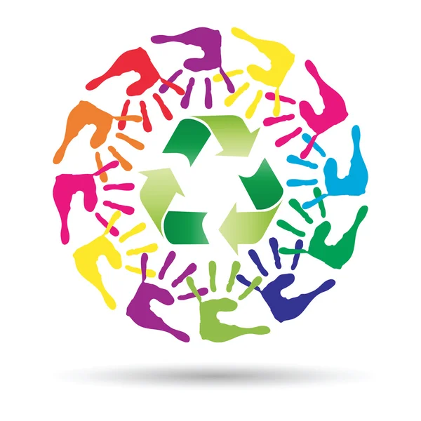 Recycle simbol untuk ekologi — Stok Foto