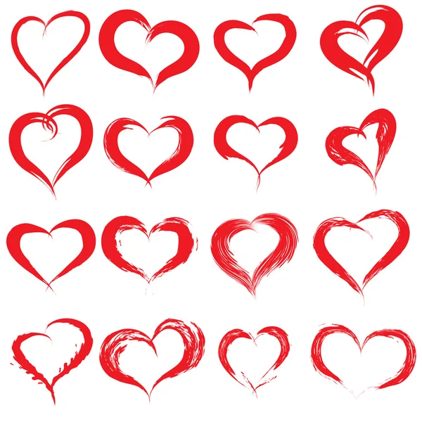 Heart shapes set — Stock Photo, Image