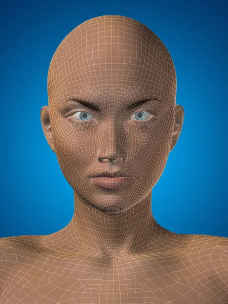 Human female  face — Stock Photo, Image