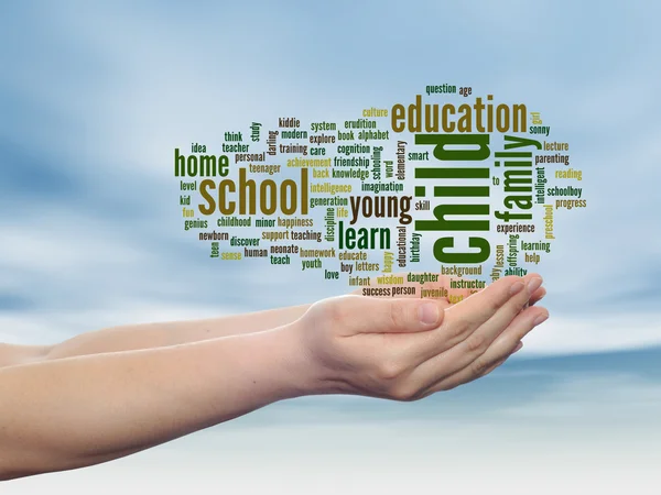 Education abstract word cloud — Stock Photo, Image