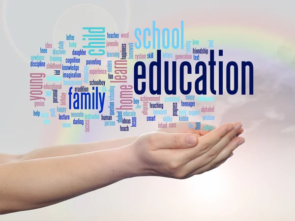 Educación Word Cloud — Foto de Stock