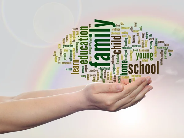 Conceptuele onderwijs word cloud — Stockfoto