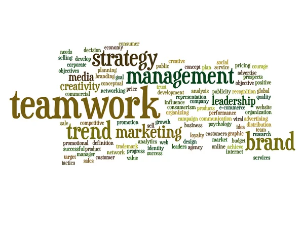 Teamwork word cloud — Stock Photo, Image