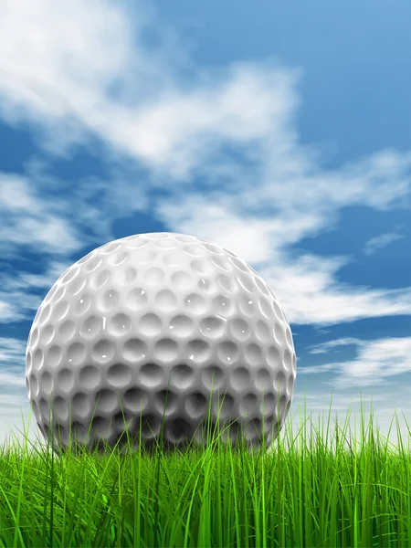Golfball am Horizont — Stockfoto