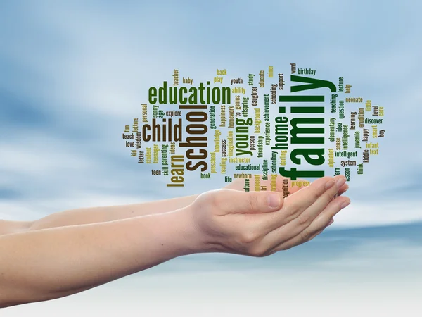 Education abstract word cloud — Stock Photo, Image