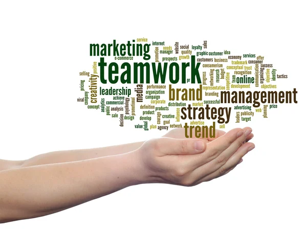 Marketing team word cloud — Foto Stock
