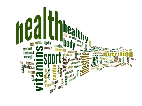 Health word cloud — Stock Photo, Image