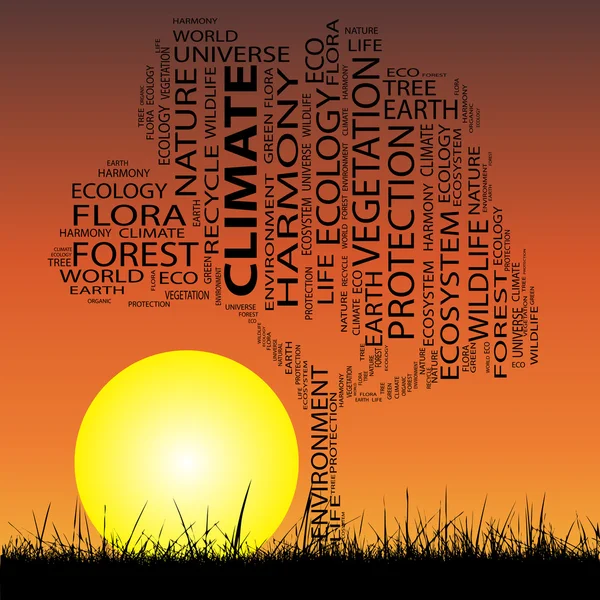 Ecology  word cloud — Stock Photo, Image