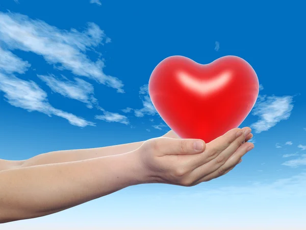 Hande Mit Herz Zu Offnen Stockfoto C Amaviael 9744303