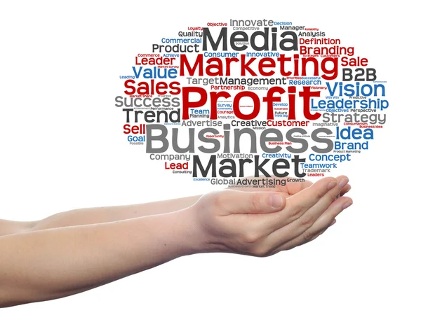 Marketing word cloud — Stock Photo, Image