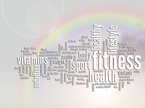 Health abstract word cloud — Stock Photo, Image