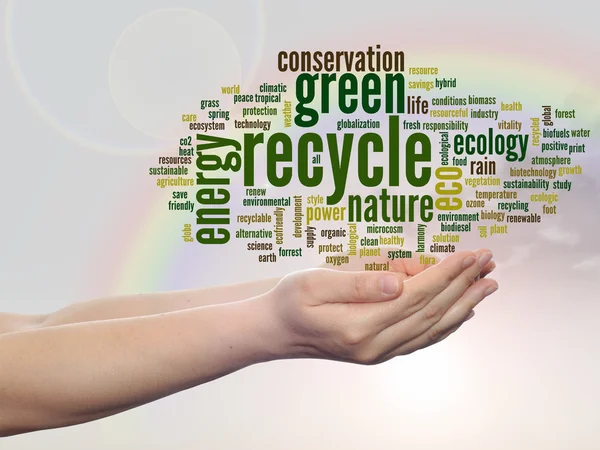 Conservation word cloud text — Stock Photo, Image