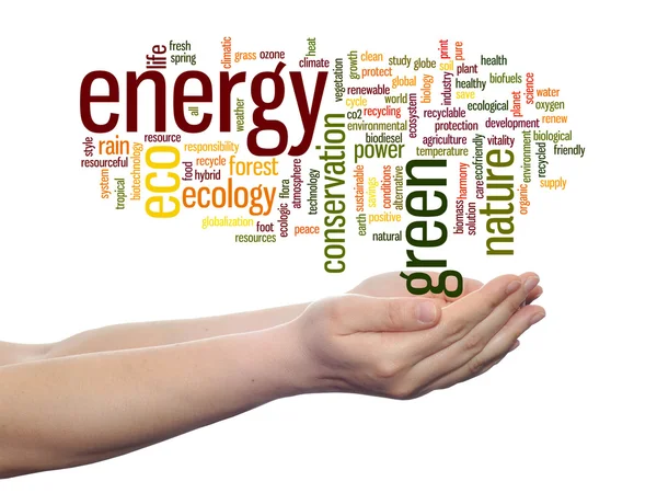 Ecology word cloud text — Stock Photo, Image