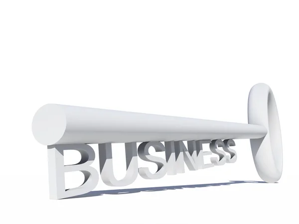 White  business key — Stock Photo, Image