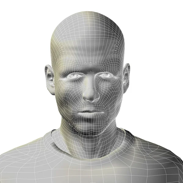 Human male  face — Stock Photo, Image