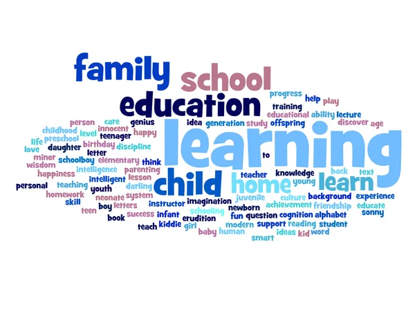 Family abstract word cloud — Stock Photo, Image