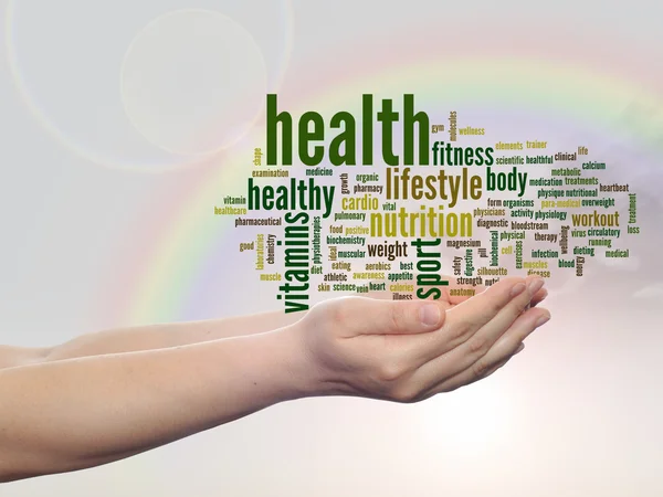 Abstract health word cloud — Stock Photo, Image