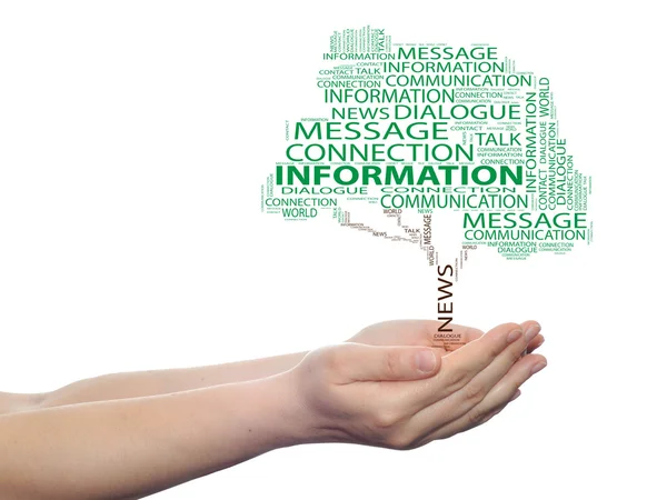 Neem contact op met word cloud — Stockfoto