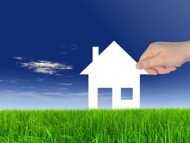 kavramsal beyaz kağıt evi