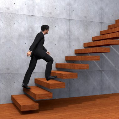 bir merdiven tırmanma işadamı 