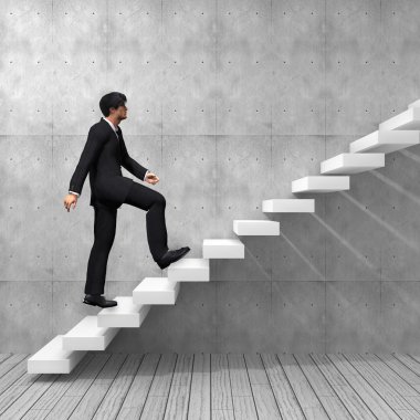 bir merdiven tırmanma işadamı 