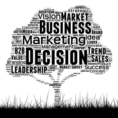  Medya ağaç ve otların kelime bulutu 