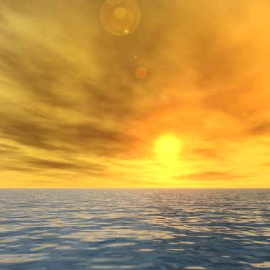 Güneş ile gündoğumu arka plan 