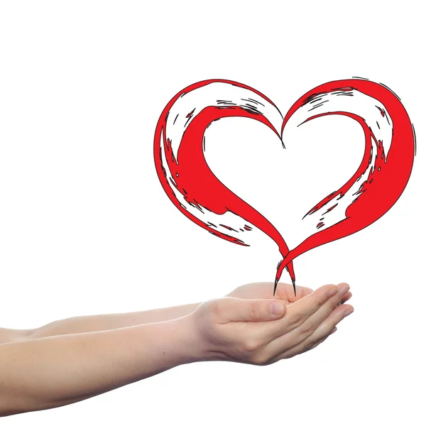 Herz Form Liebe Symbol — Stockfoto