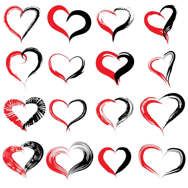 Onceptual painted  hearts — Stock Photo, Image