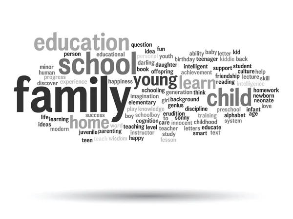 Conceptuele onderwijs word cloud — Stockfoto