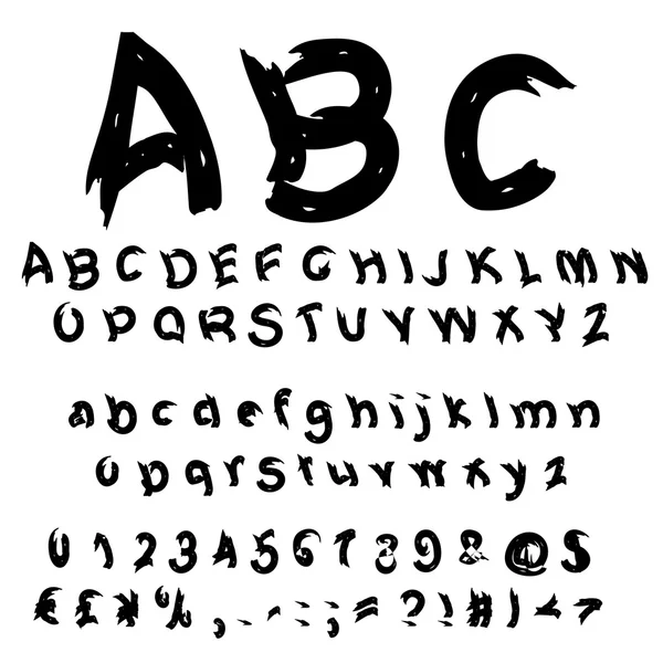 Рукописный, шрифт с рисунком от руки — стоковое фото