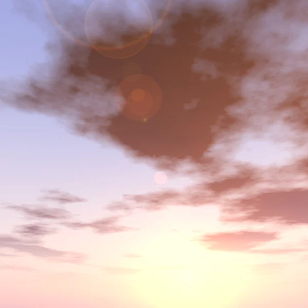 Sun close to horizon — Stock Photo, Image