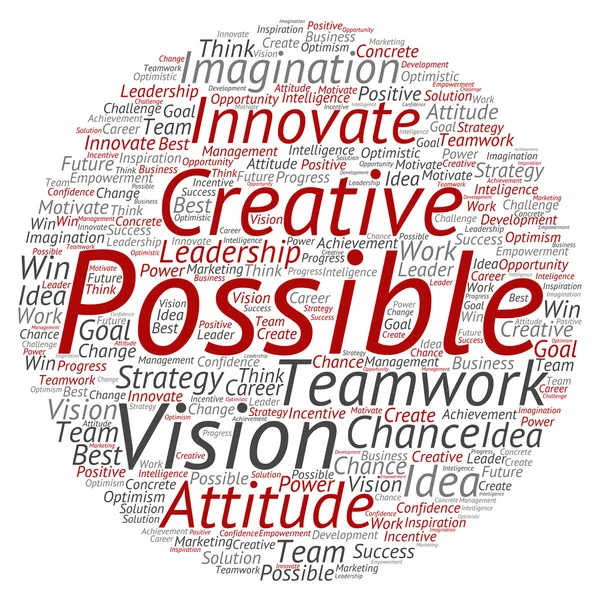 Abstracte creatieve business word cloud — Stockfoto