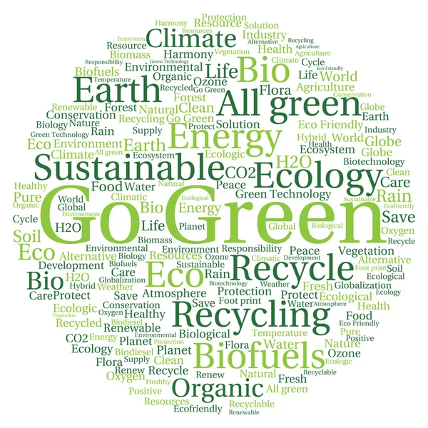 Ecology word cloud — Stock Photo, Image