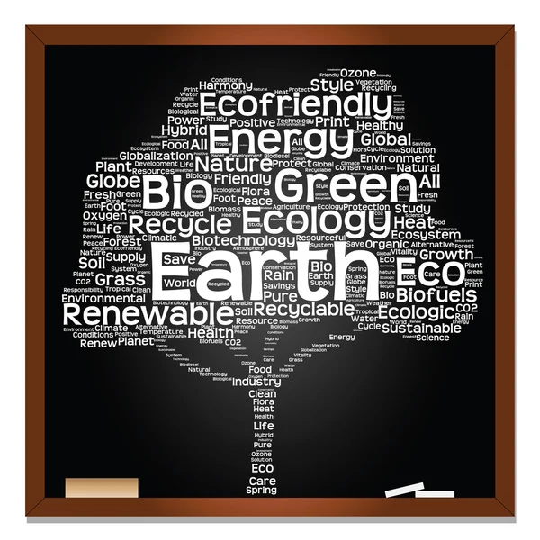 Екологія, енергії тексту — стокове фото