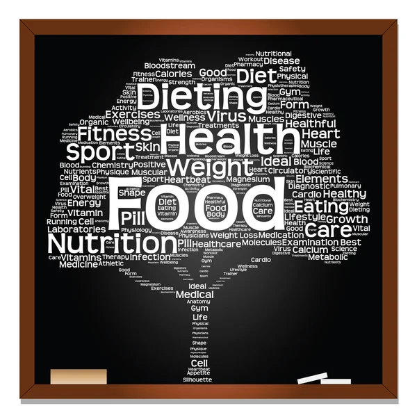 Health text word cloud — Stock Photo, Image