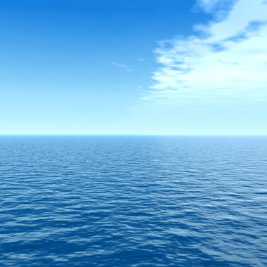 Dalgalar ve gökyüzü cennet