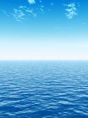  okyanus su dalgaları ve gökyüzü 