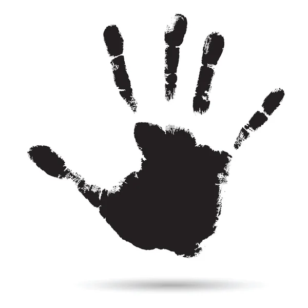 黒い人間の手形 — ストック写真