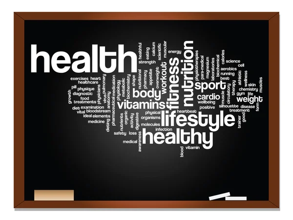 Gezondheid word cloud — Stockfoto