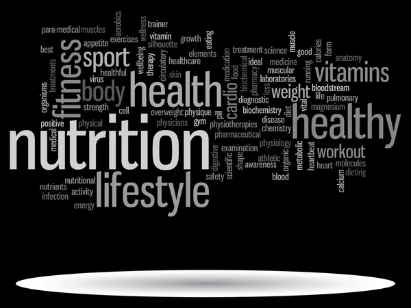 Gezondheid word cloud — Stockfoto