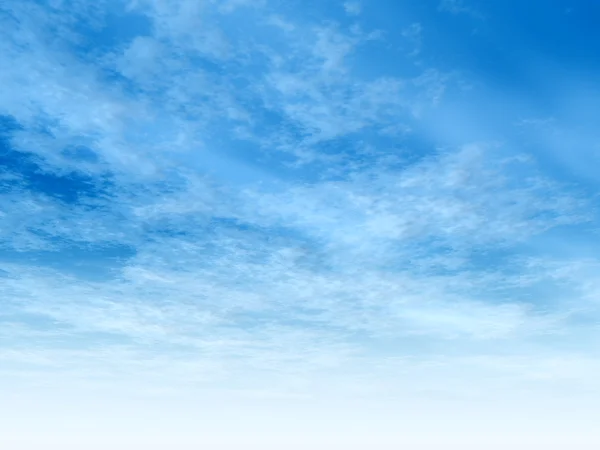 Ciel avec des nuages blancs — Photo