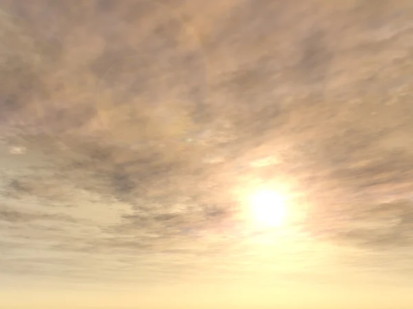Сонце поруч з горизонтом — стокове фото
