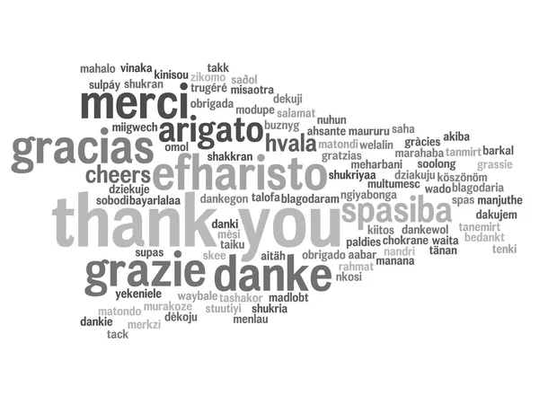 abstract thank you word cloud