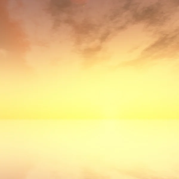 Lucht met wolken bij zonsondergang — Stockfoto