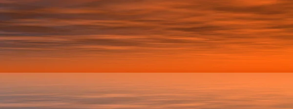 Ciel avec nuages au coucher du soleil — Photo