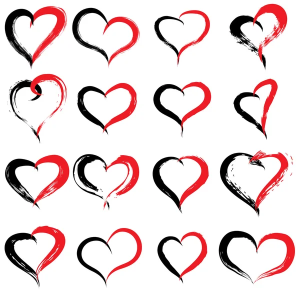 Onceptual painted  hearts — Stock Photo, Image