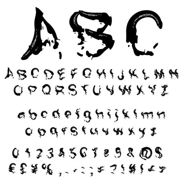 Handgeschreven, schets verf lettertype — Stockfoto