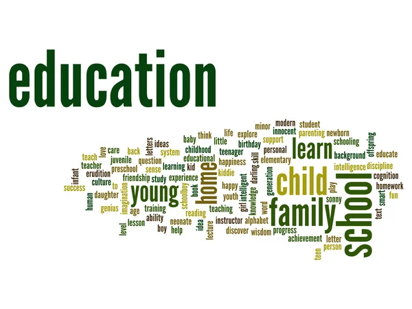 Education abstract word cloud — Stock Photo, Image